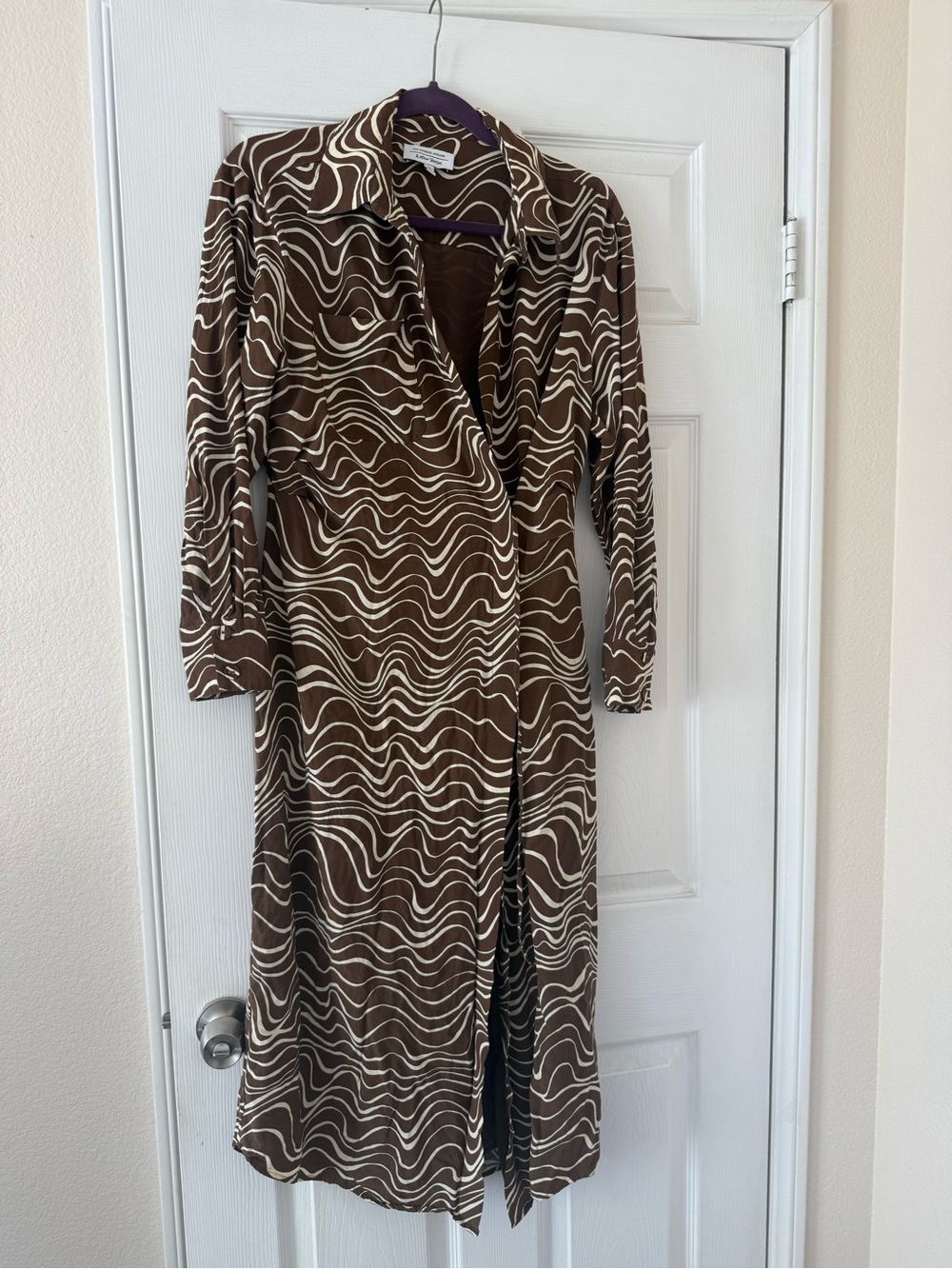 & Other Stories Faux Wrap Midi Dress